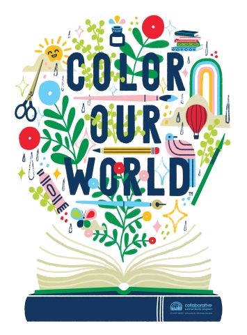 color our world summer reading logo