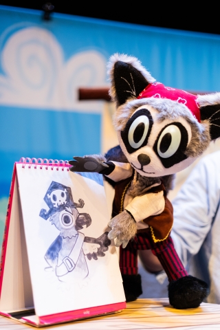photo of a pirate puppet 