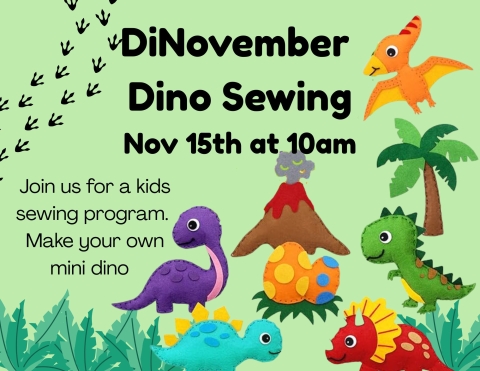 Image of hand sewn dinosaurs 
