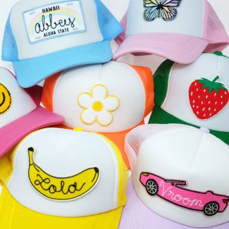 image of trucker hats with pataches 