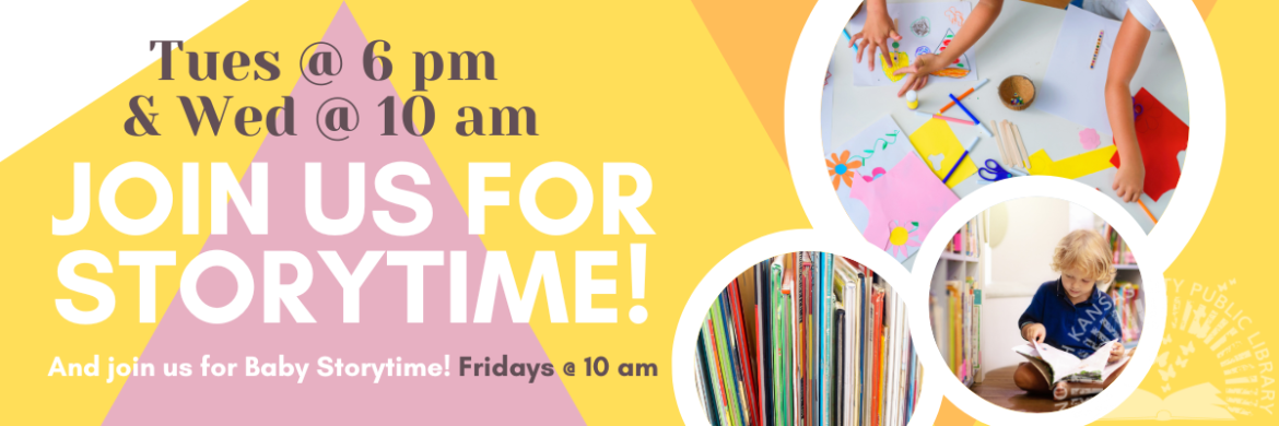 image says join us for storytime 